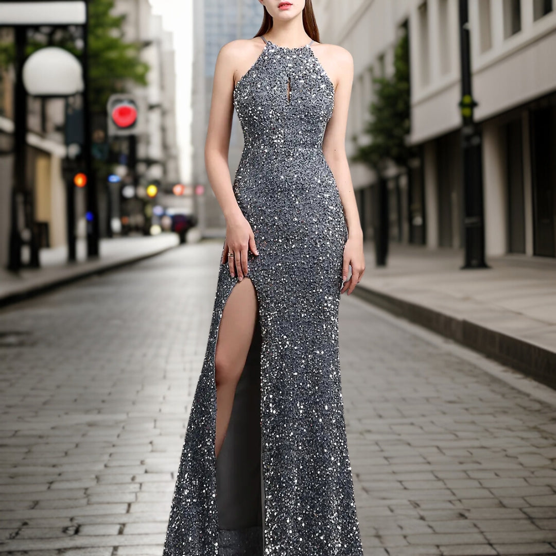 Giulia - Robe de soirée élégante à paillettes