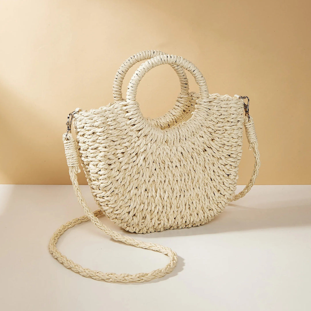 Sac à main pour femmes avec anses rondes de style plage - Noa