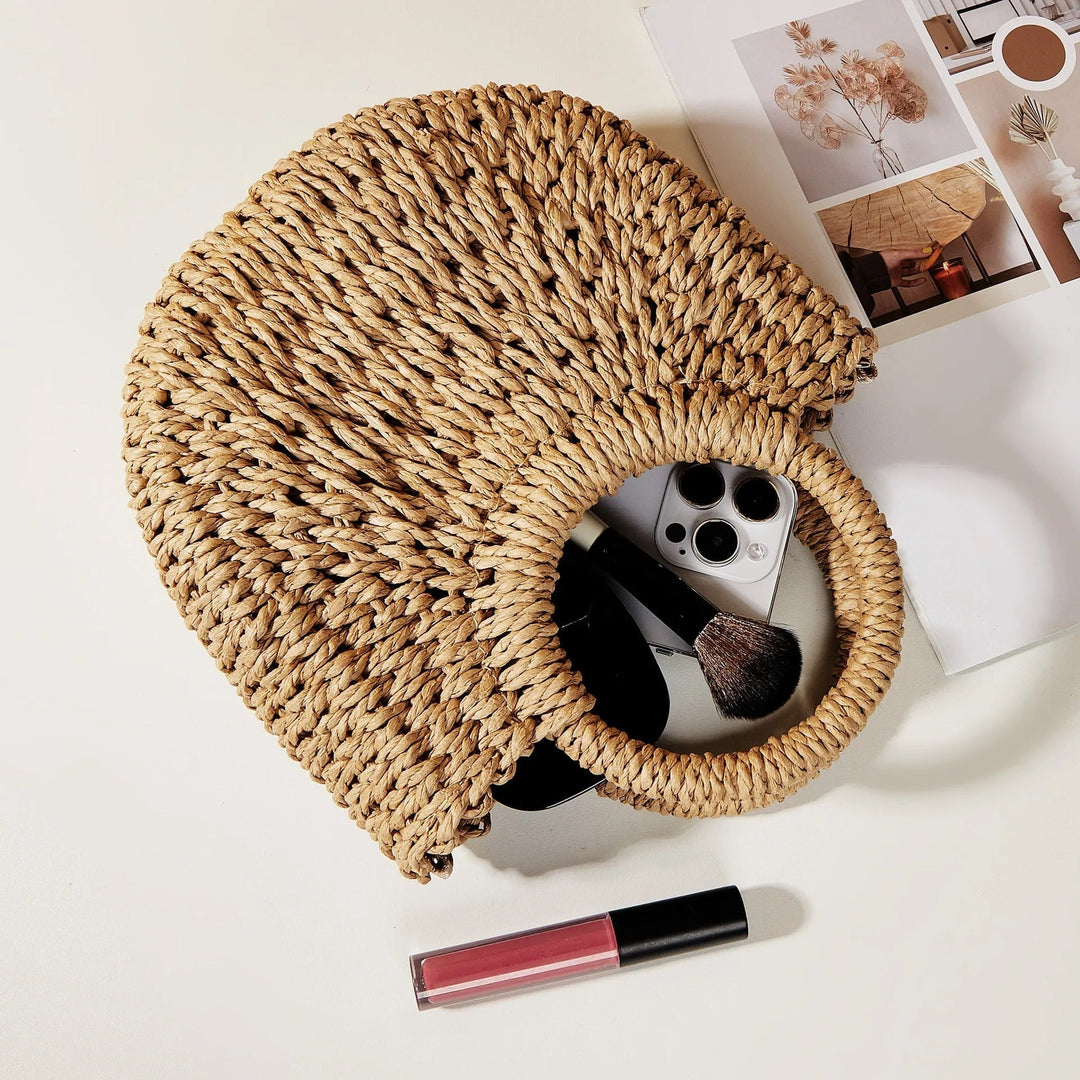Sac à main pour femmes avec anses rondes de style plage - Noa