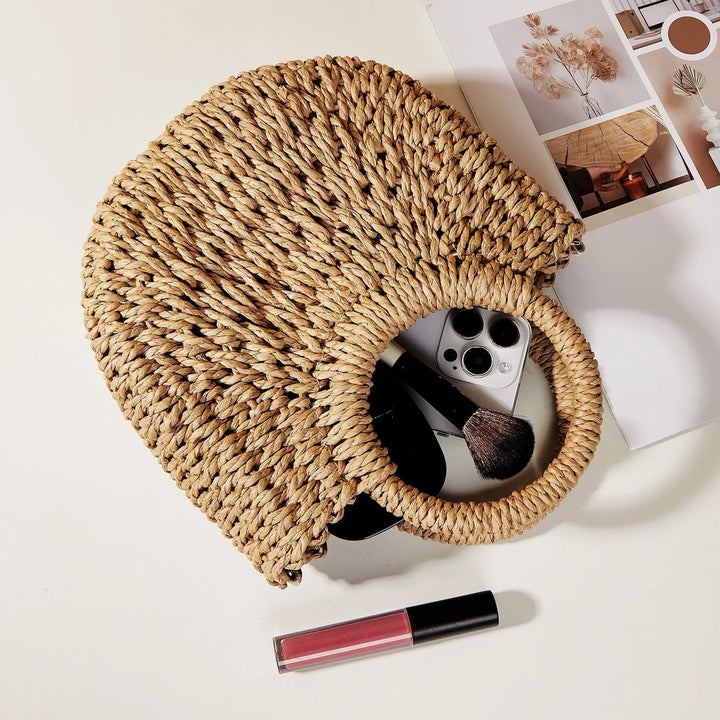 Sac à main pour femmes avec anses rondes de style plage - Noa