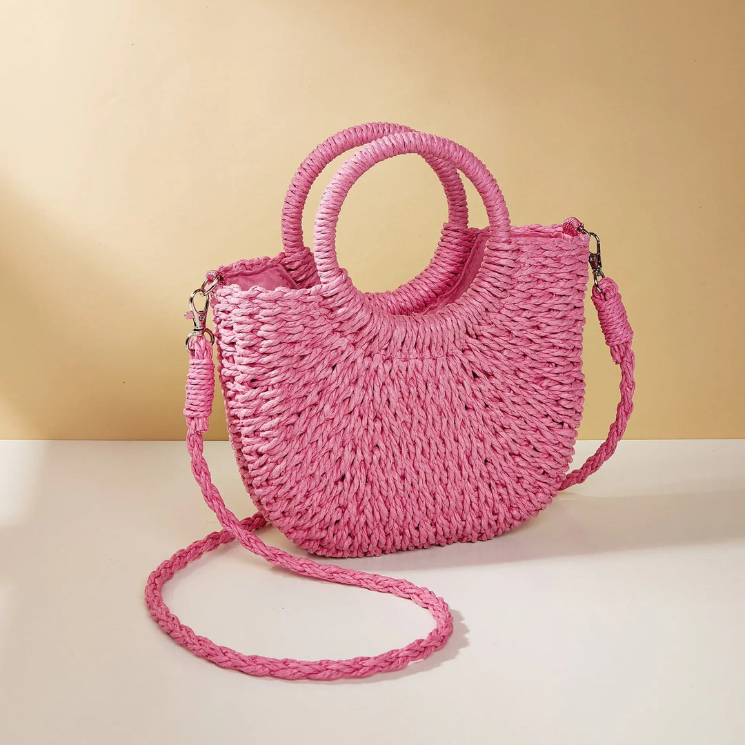 Sac à main pour femmes avec anses rondes de style plage - Noa