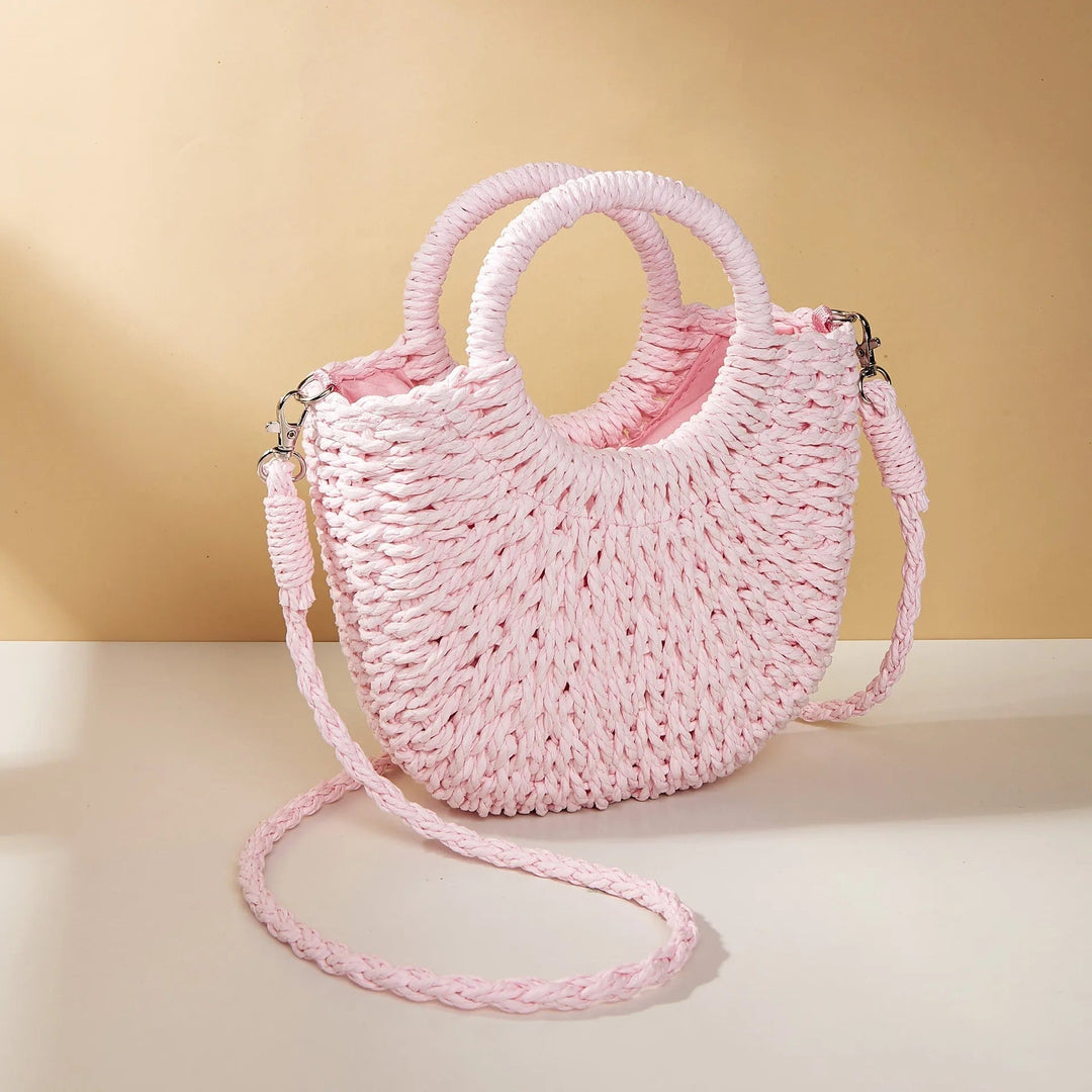 Sac à main pour femmes avec anses rondes de style plage - Noa