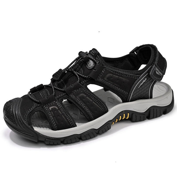 Sandales outdoor homme cuir respirant marron - Dakar