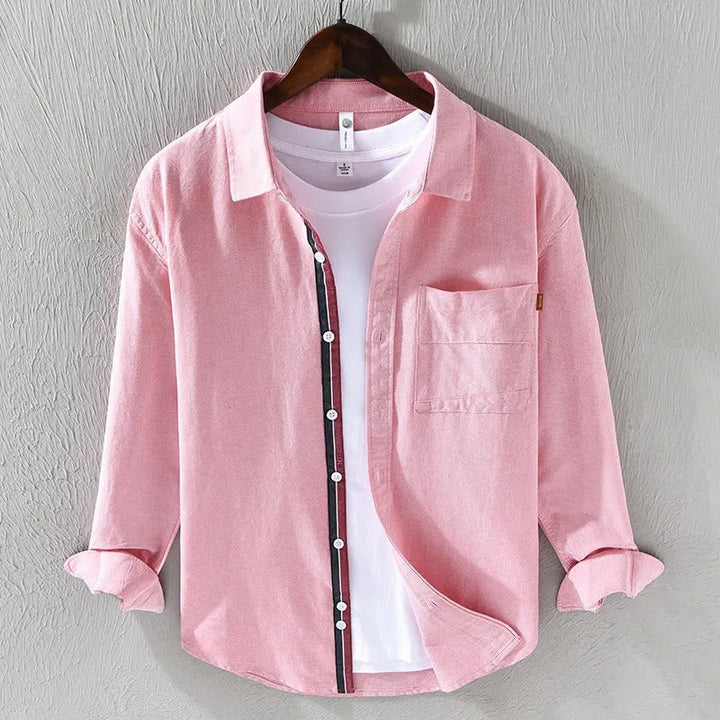 Chemise décontractée en coton oxford pour hommes - Mateo