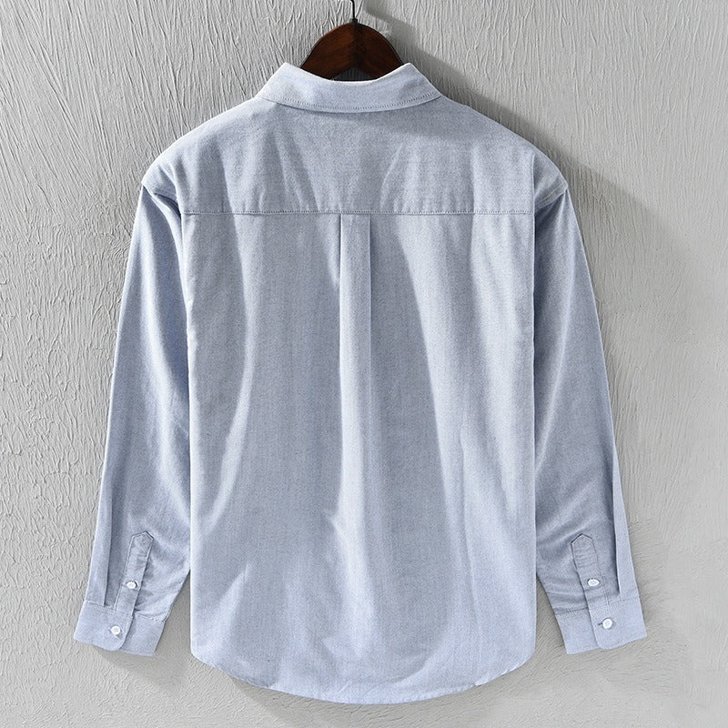 Chemise décontractée en coton oxford pour hommes - Mateo