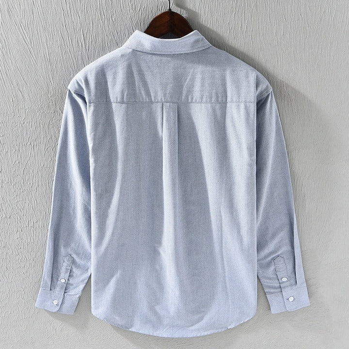 Chemise décontractée en coton oxford pour hommes - Mateo