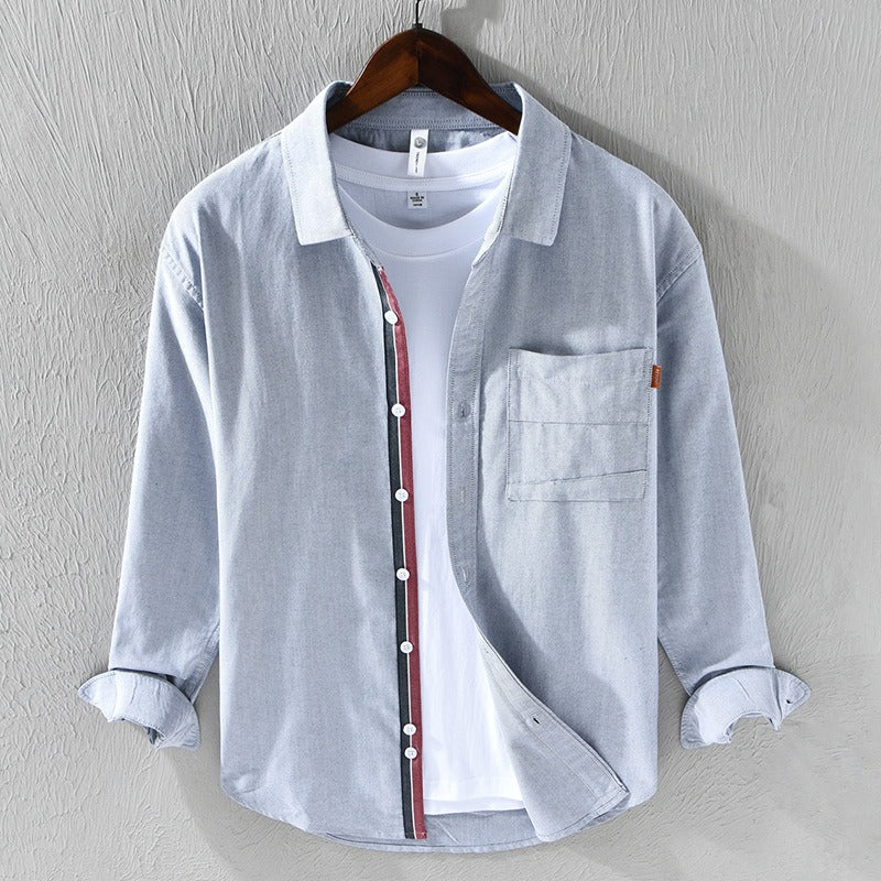 Chemise décontractée en coton oxford pour hommes - Mateo