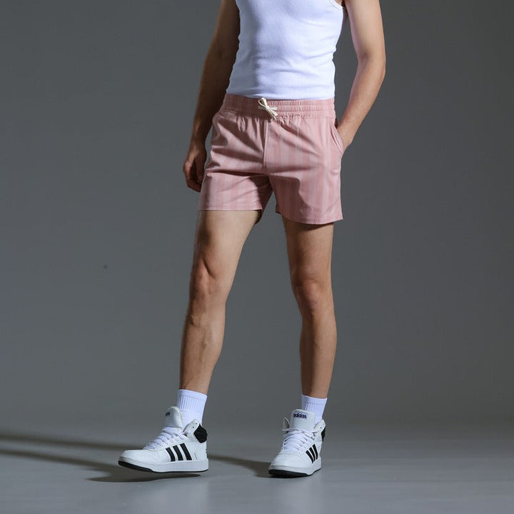 Short homme en polyester à rayures verticales de style sportif - Julian