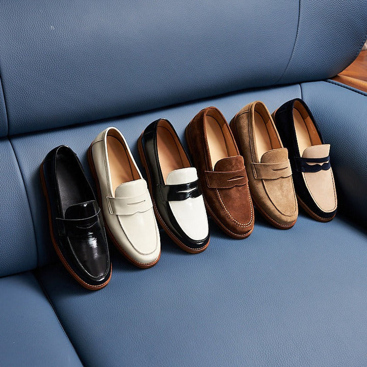 Mocassins en cuir véritable de style classique pour hommes - Whitmore