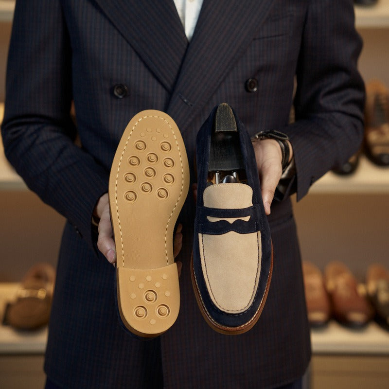 Mocassins en cuir véritable de style classique pour hommes - Whitmore