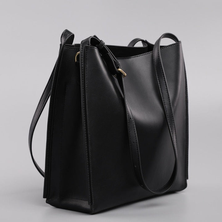 Sac shopper pour femme en cuir synthétique au design structuré - Natalia