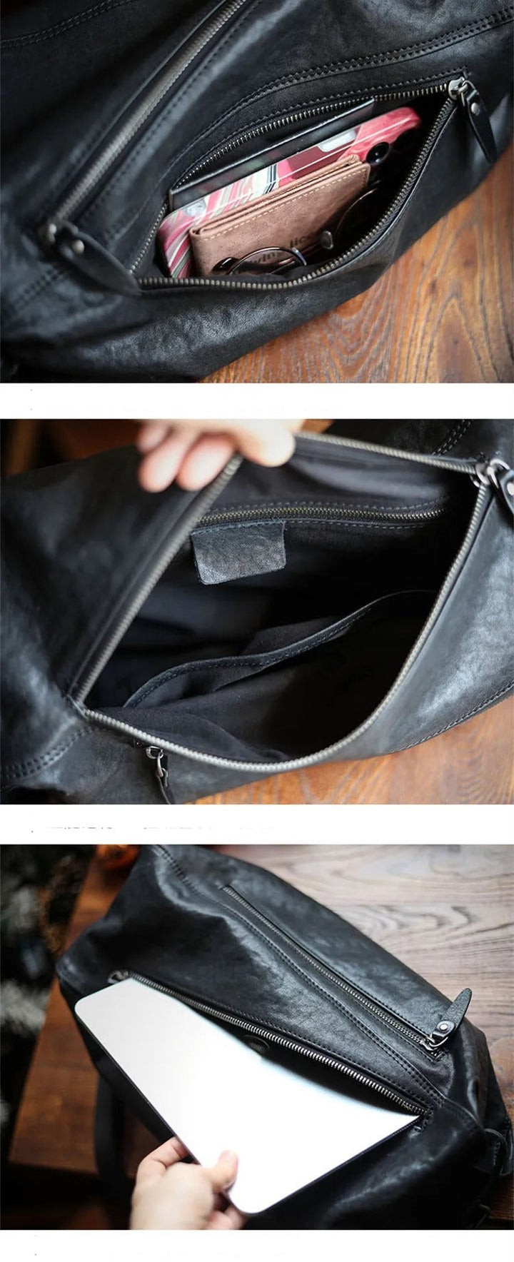 Sac à dos homme avec zips diagonaux style urbain - Gael