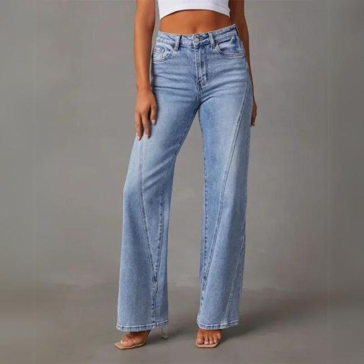 Classique pantalon de loisirs pour femmes - Jambe droite