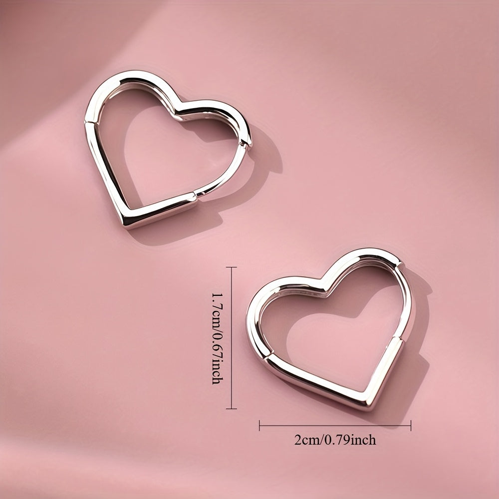 Boucles D Oreilles Coeur Doré en Acier Inoxydable Collection Exclusive