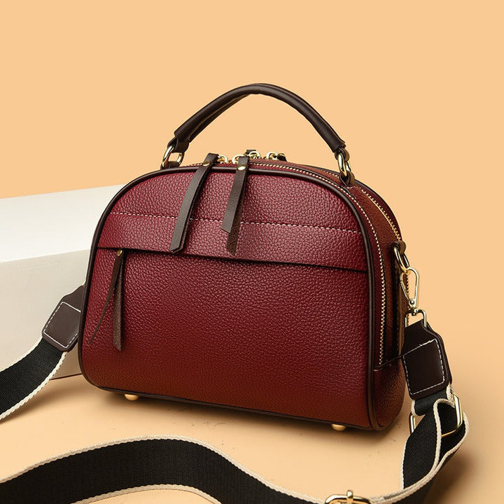 Sac à main de style structuré en cuir synthétique texturé pour femme - Marcela