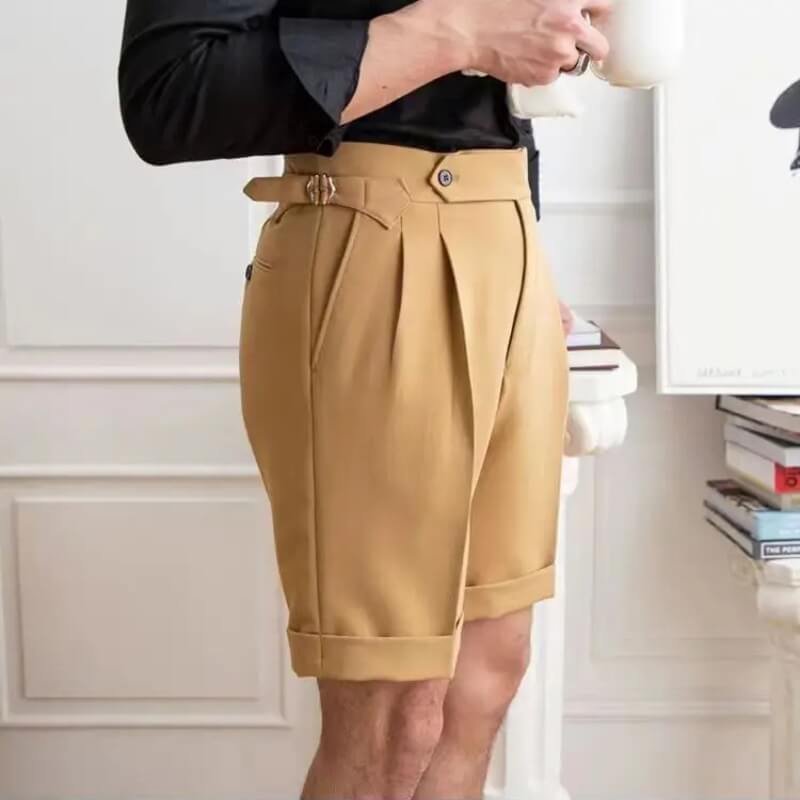 Short moderne et décontracté pour hommes, longueur au genou