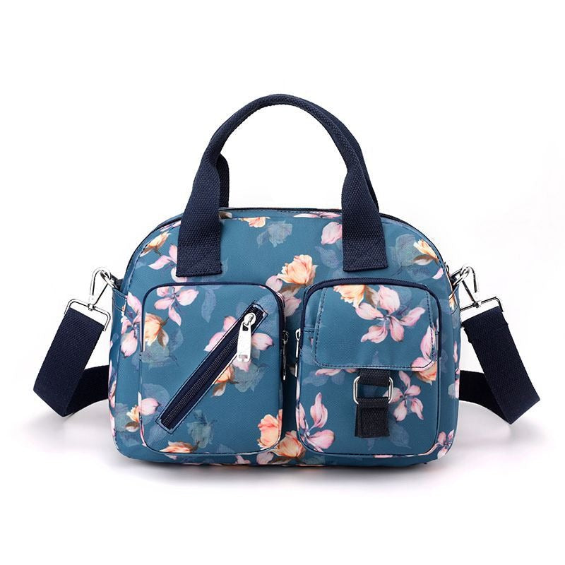 Sac à bandoulière pour femmes à poches multiples imprimé floral - Elora