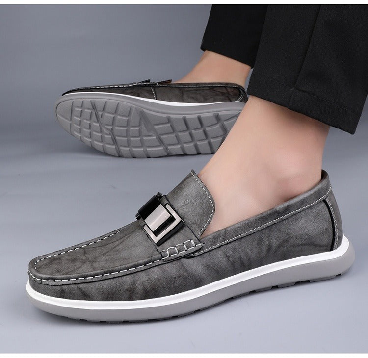 Mocassins élégants en cuir marron pour hommes Style britannique - Weston
