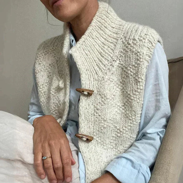 Anja - Le cardigan élégant sans manches