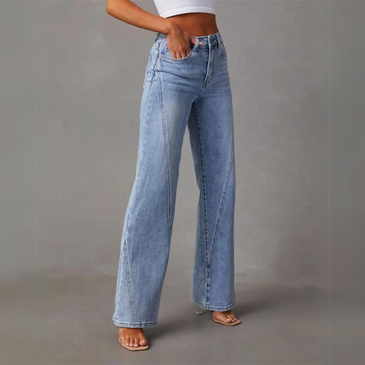 Classique pantalon de loisirs pour femmes - Jambe droite