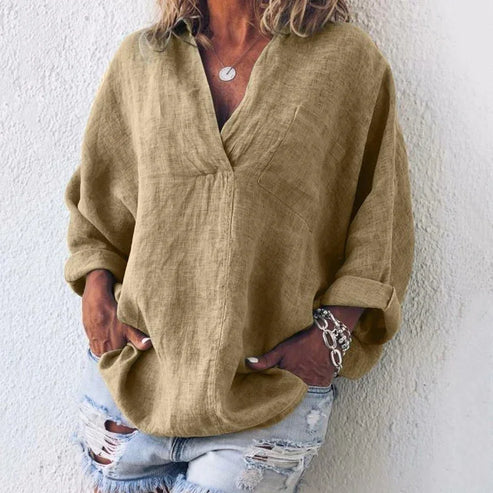 Julia - T-shirt à manches longues au style affirmé