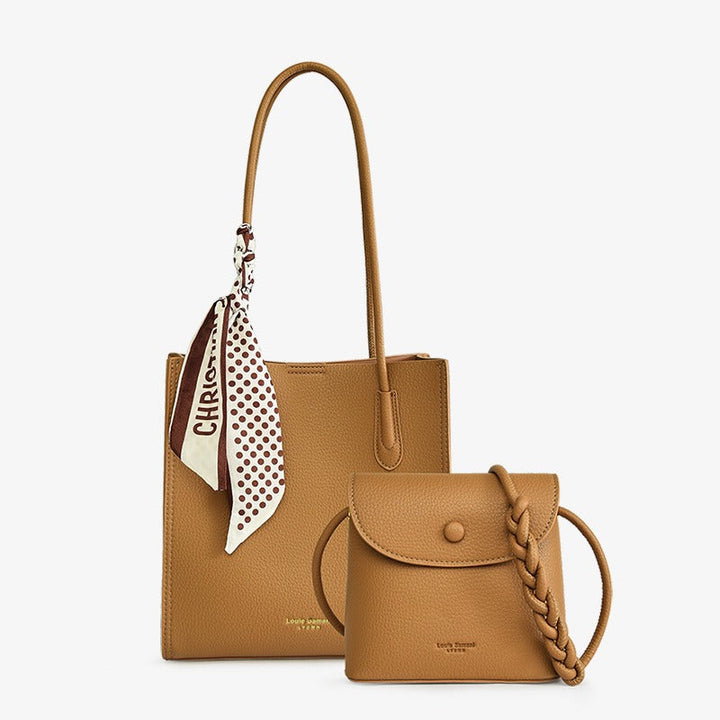 Sac à main en cuir verni texturé pour femmes avec sac à bandoulière - Renata