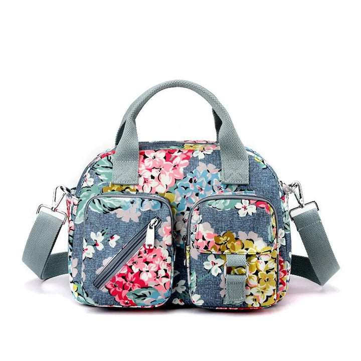 Sac à bandoulière pour femmes à poches multiples imprimé floral - Elora