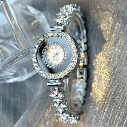 Montre Femme Cadran Rond Cristaux Marvella