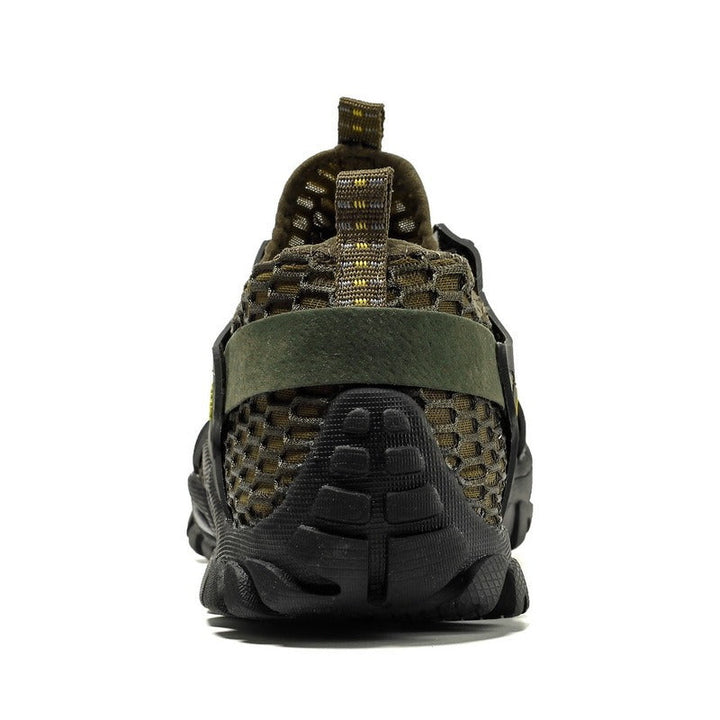 Chaussures de trekking pour hommes, semelle antidérapante en maille noire - Altus