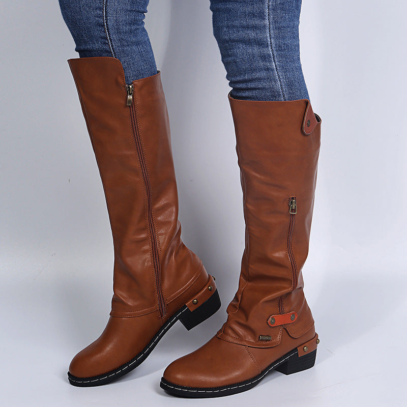 Wienlaka - Bottes Hautes à Fermeture Éclair