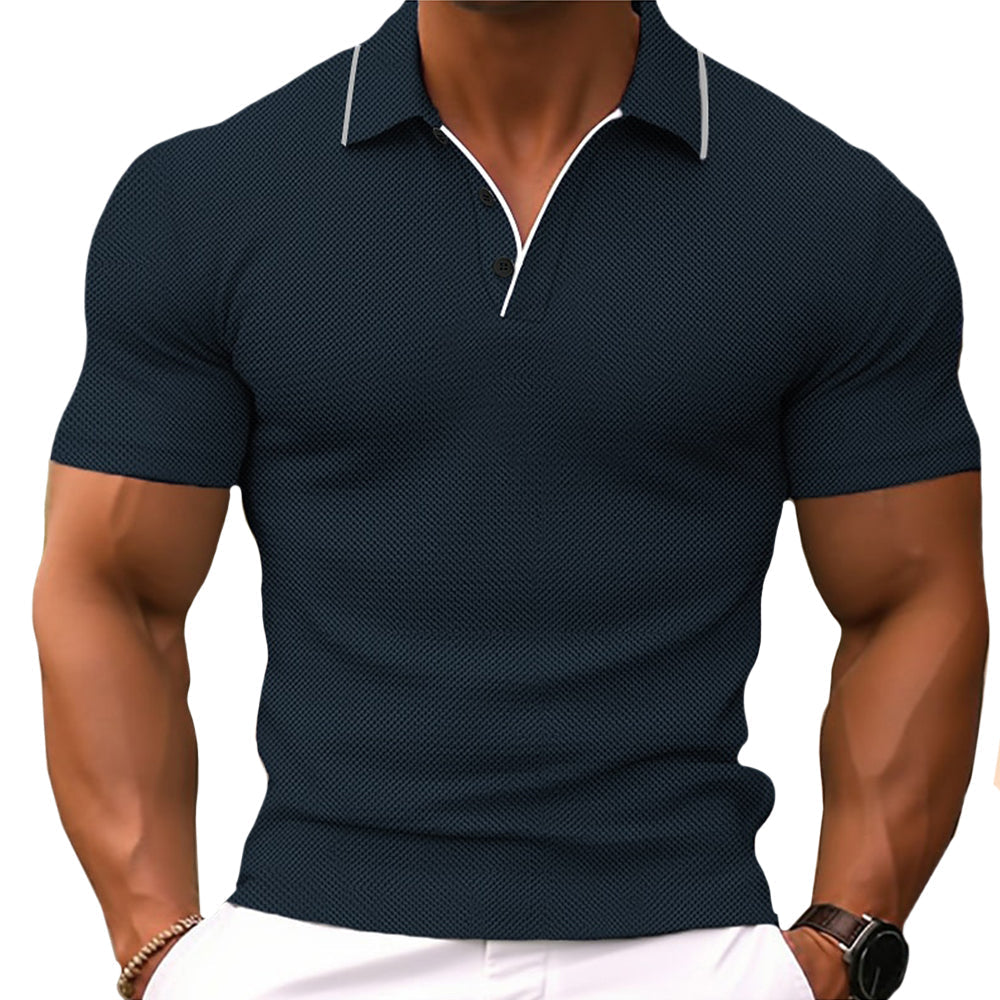 Polo slim fit pour hommes avec patte de boutonnage