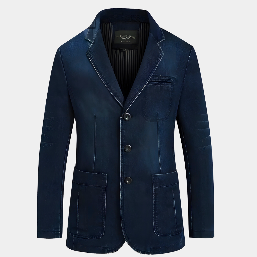 Veste classique en denim pour hommes