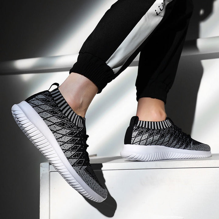 Chaussures de sport pour hommes en tissu respirant antidérapant noir - Kairo