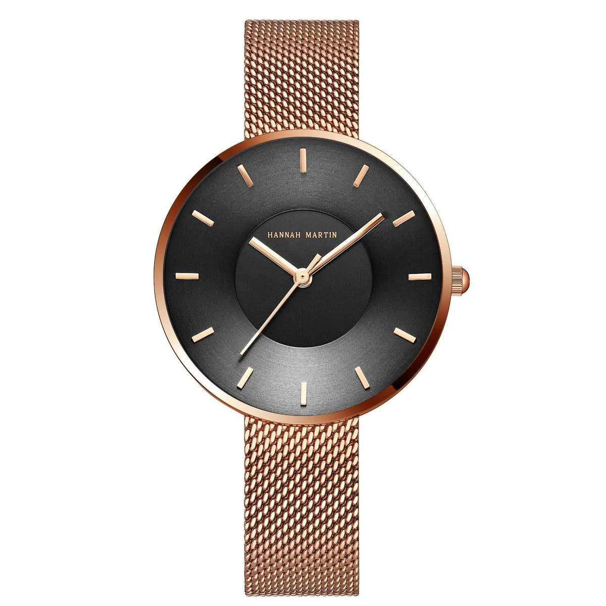 Montre Femme Minimaliste En Maille Métallique Boîtier Fin Et Cadran Clair Lisible Design Épuré