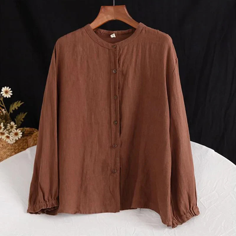 Jala - Blouse boutonnée manches longues pour femme