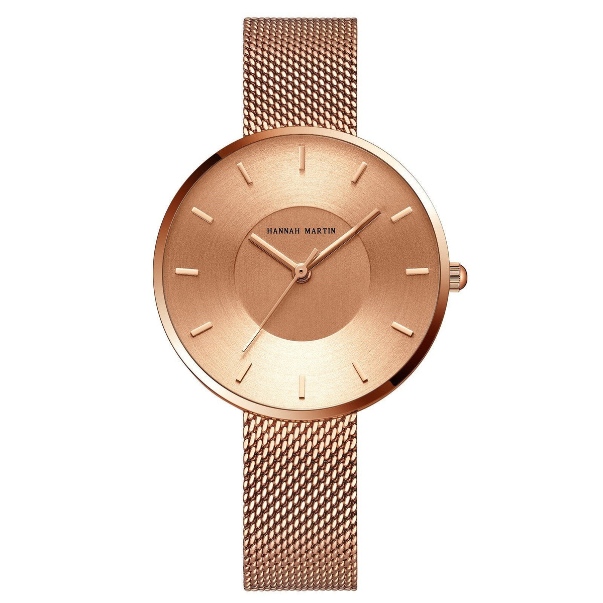 Montre Femme Minimaliste En Maille Métallique Boîtier Fin Et Cadran Clair Lisible Design Épuré