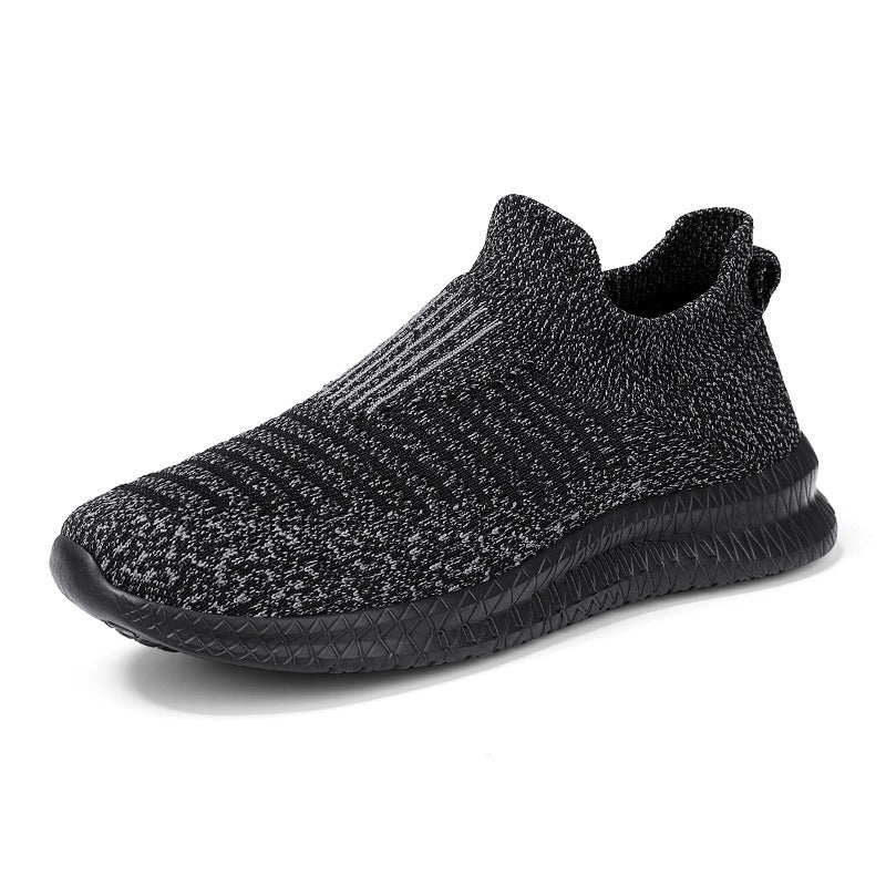 Baskets hommes en tissu antidérapant bleu graphite moderne - modèle Dorian