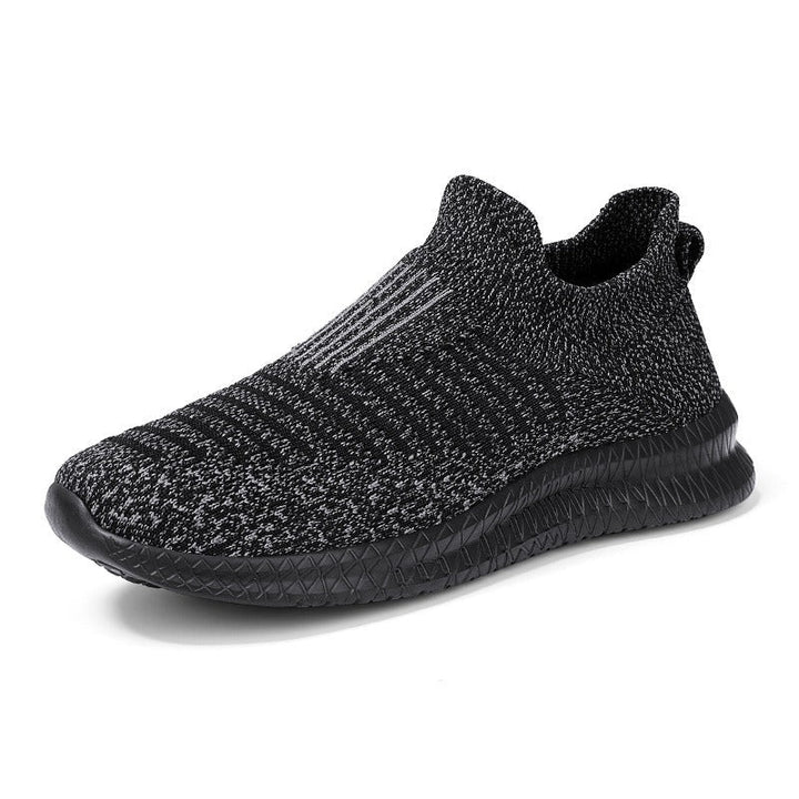 Baskets hommes en tissu antidérapant bleu graphite moderne - modèle Dorian
