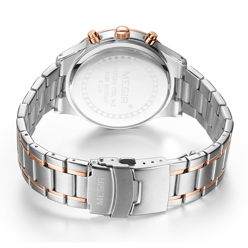 Montre Chronographe Sport En Acier Inoxydable Pour Hommes
