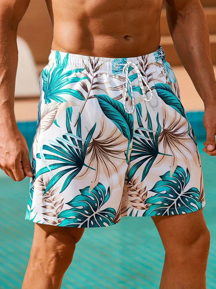 Noah - Short de bain tropical avec poches