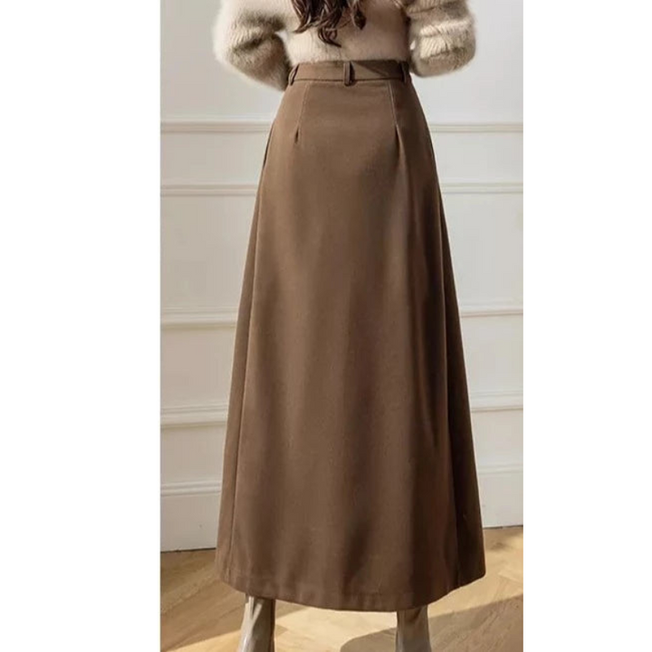 Jupe plissée taille haute pour femme