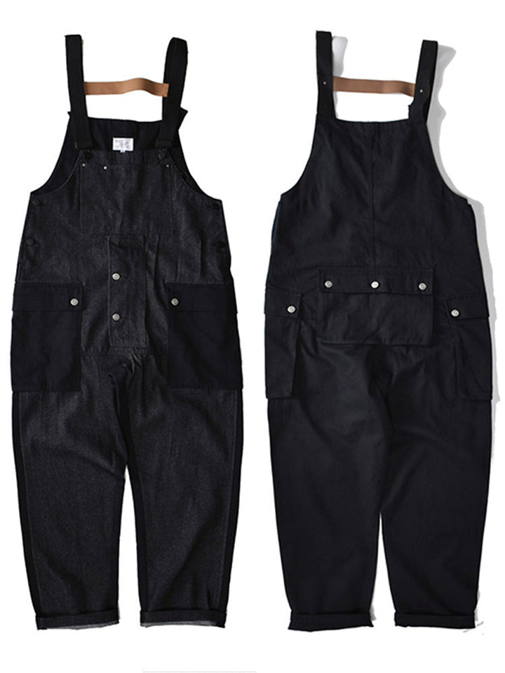 Salopette ample en jean avec poche assortie