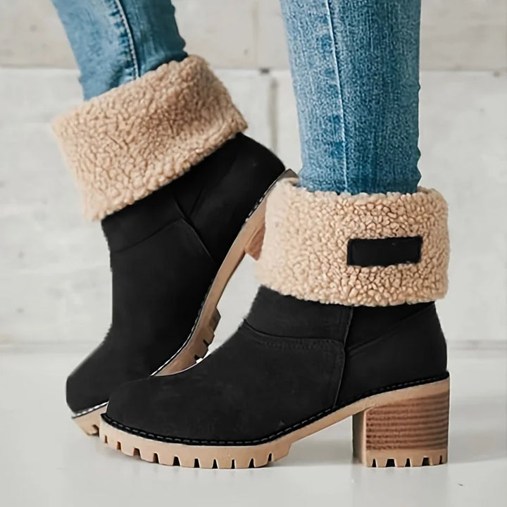 Yacinta - Bottes en cuir chaudes et imperméables