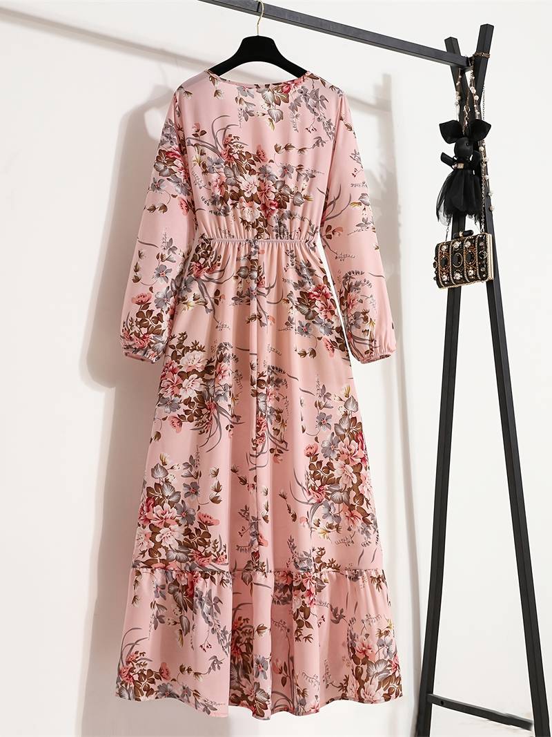 Abella - Robe longue à imprimé floral bohème