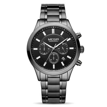 Montre Chronographe Sport En Acier Inoxydable Pour Hommes