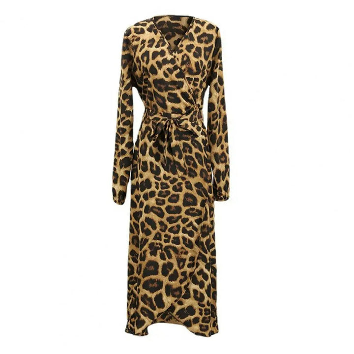 HARPER - Robe décolleté en V avec motif animalier