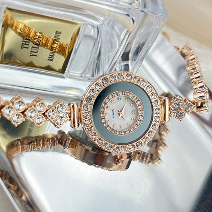 Montre Femme Cadran Rond Cristaux Marvella