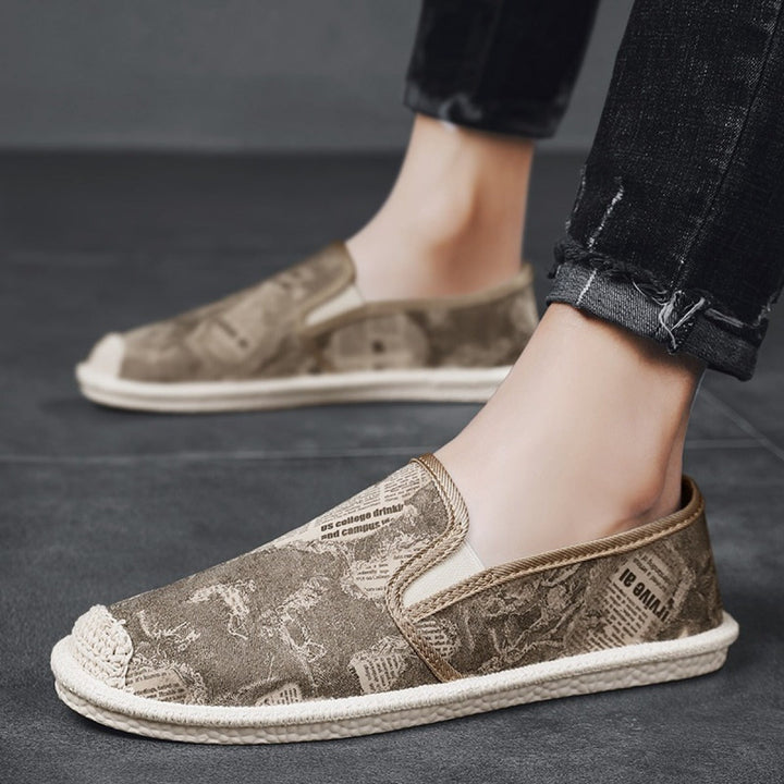 Chaussures plates pour hommes sans lacets modèle périodique - Arlen