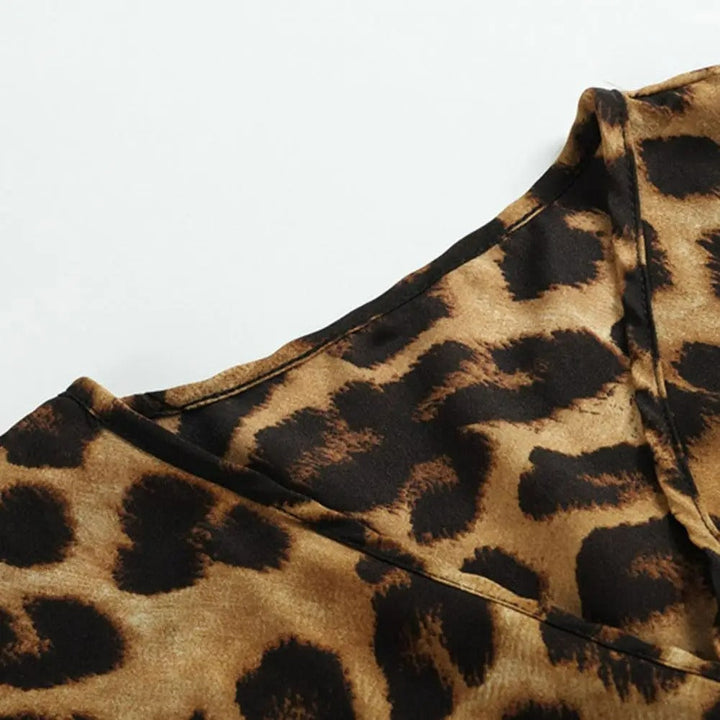 HARPER - Robe décolleté en V avec motif animalier