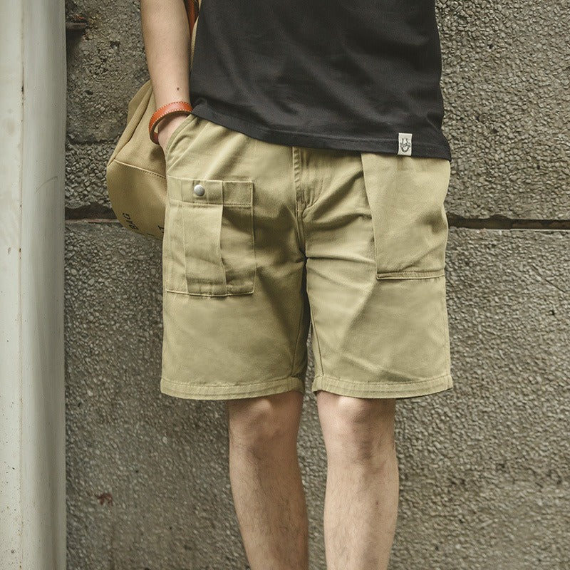 Short homme en coton avec poches cargo - Damien